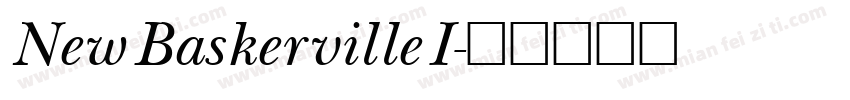 New Baskerville I字体转换